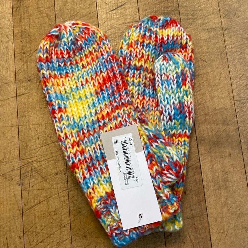BP Nordstrom new with tags rainbow mittens
